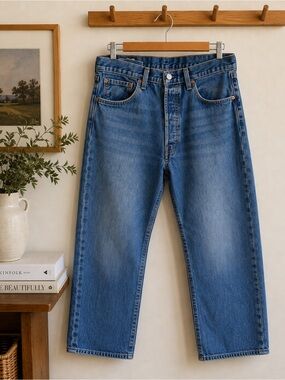 Levi’s 501 ’93 Straight Leg Jeans W34 Cropped 25” Inseam